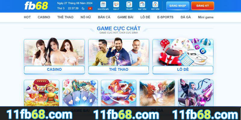 Điều kiện tại sảnh game bài FB68